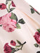 1950s Rose Floral Swing Dress, classic 1950s style elegant retro fashion - Image 3