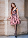 1950s Roses Embossed Satin Swing Dress: timeless style reimagined