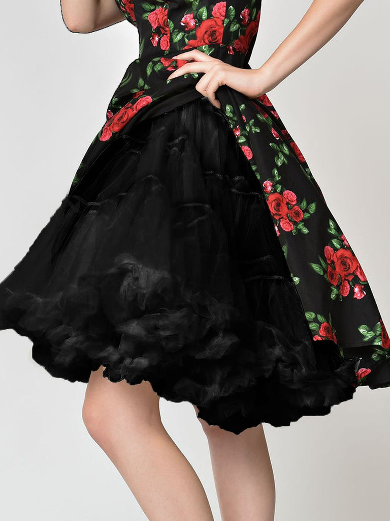 petticoat under skater dress 1950s Ruffled Petticoat Underskirt