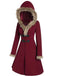 1950s Solid Buckle Fur Trimmed Coat — vintage elegance for the modern woman