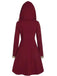1950s Solid Buckle Fur Trimmed Coat: timeless style reimagined