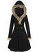 1950s Solid Buckle Fur Trimmed Coat — vintage elegance for the modern woman