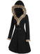1950s Solid Buckle Fur Trimmed Coat — vintage elegance for the modern woman