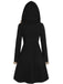1950s Solid Buckle Fur Trimmed Coat: timeless style reimagined