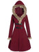 1950s Solid Buckle Fur Trimmed Coat — vintage elegance for the modern woman
