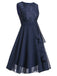 1950s Solid Lace Sleeveless Swing Dress — vintage elegance for the modern woman