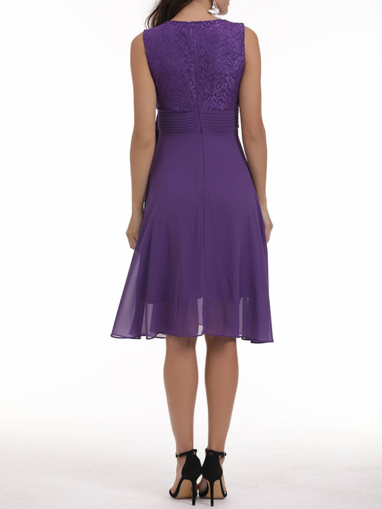 1950s Solid Lace Sleeveless Swing Dress, vintage dress, retro fashion, rockabilly, pin-up fashion - perfect for women who love vintage and retro fashion