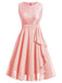 1950s Solid Lace Sleeveless Swing Dress: timeless style reimagined