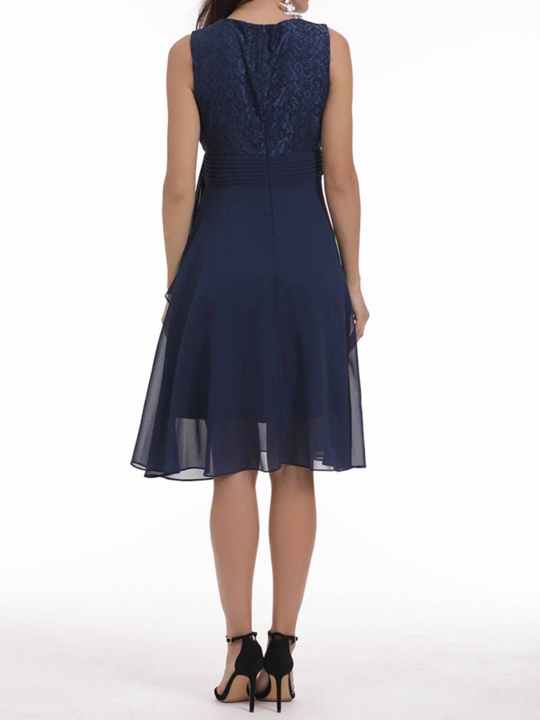 1950s Solid Lace Sleeveless Swing Dress, vintage dress, retro fashion, rockabilly, pin-up fashion - perfect for women who love vintage and retro fashion