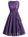 1950s Solid Lace Sleeveless Swing Dress: timeless style reimagined