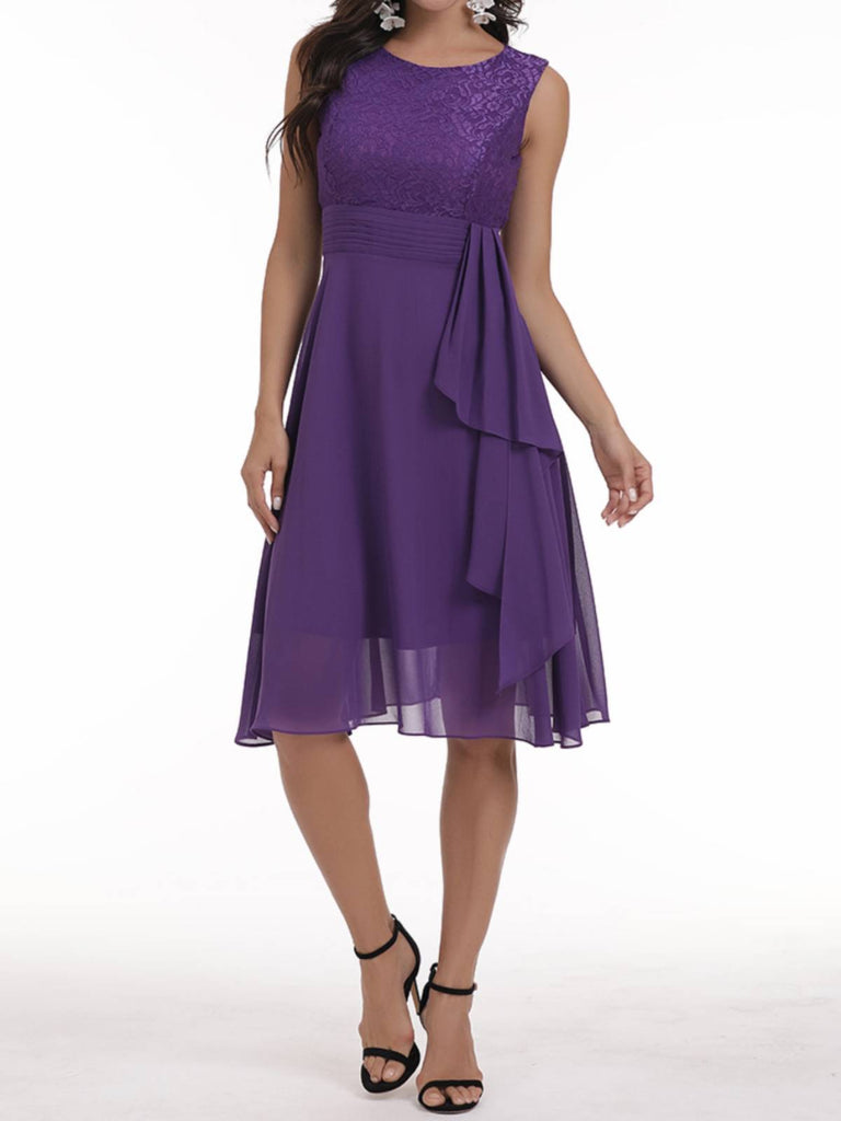 1950s Solid Lace Sleeveless Swing Dress — vintage elegance for the modern woman