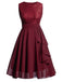 1950s Solid Lace Sleeveless Swing Dress — vintage elegance for the modern woman