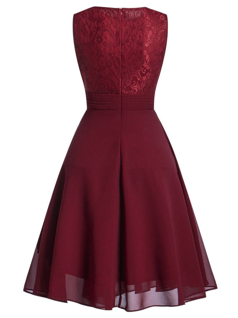 1950s Solid Lace Sleeveless Swing Dress — vintage elegance for the modern woman