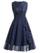 1950s Solid Lace Sleeveless Swing Dress: timeless style reimagined