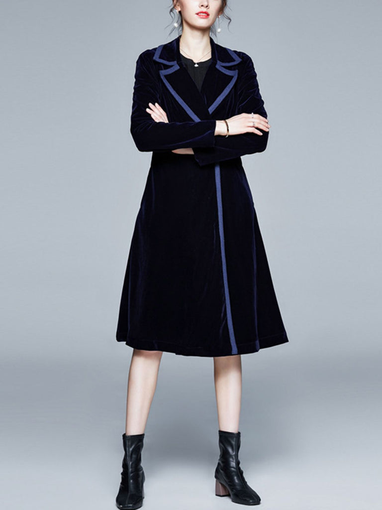 1950s Solid Patchwork Velvet Coat - vintage fashion, retro style