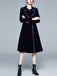 1950s Solid Patchwork Velvet Coat - vintage fashion, retro style