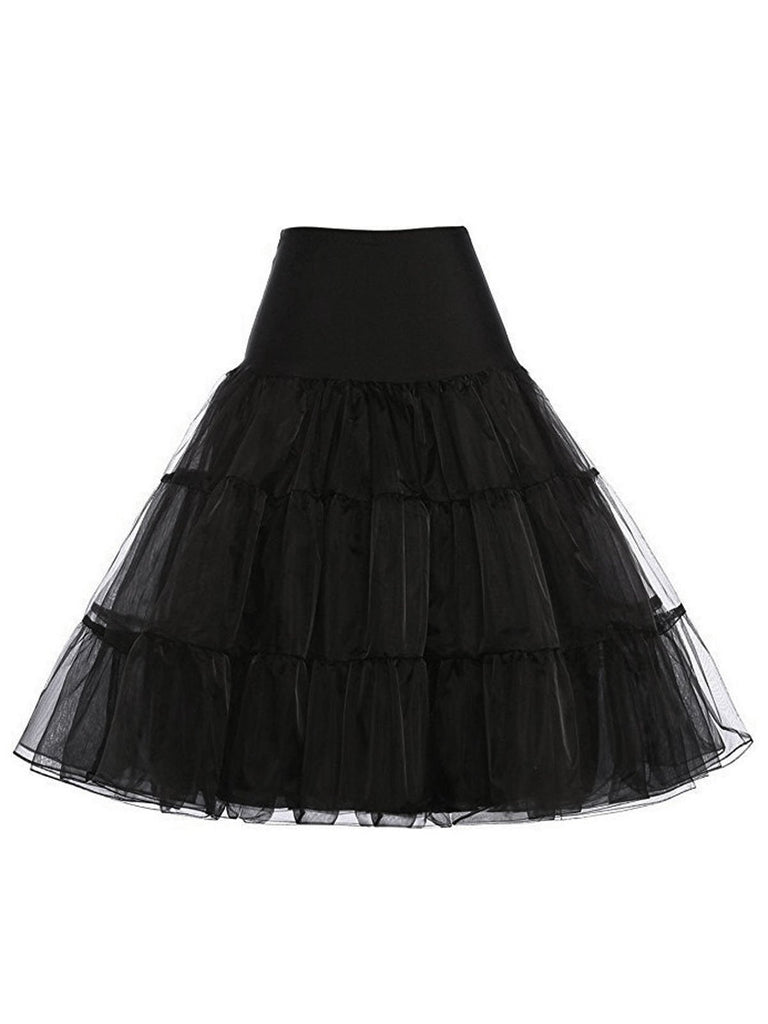 She wears 1950s Solid Petticoat Underskirt with 1950s grace