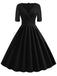 1950s Solid Sweetheart Fold Swing Dress: timeless style reimagined
