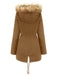 1950s Solid Zipper Fur Trimmed Coat - vintage fashion, retro style
