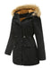 1950s Solid Zipper Fur Trimmed Coat - vintage fashion, retro style