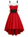 1950s Strap Furry Lace Up Dress — vintage elegance for the modern woman