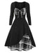 1950s Sweetheart Plaid Patchwork Dress: timeless style reimagined