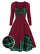 1950s Sweetheart Plaid Patchwork Dress — vintage elegance for the modern woman