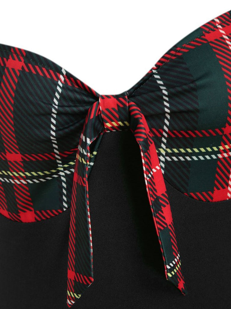 1950s Sweetheart Plaid Patchwork Dress: timeless style reimagined