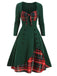 1950s Sweetheart Plaid Patchwork Dress: timeless style reimagined