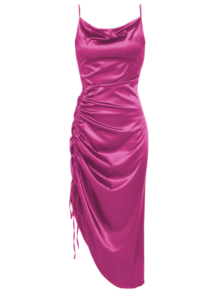 1960s Drawstring Spaghetti Strap Pencil Dress: timeless style reimagined