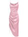 1960s Drawstring Spaghetti Strap Pencil Dress: timeless style reimagined