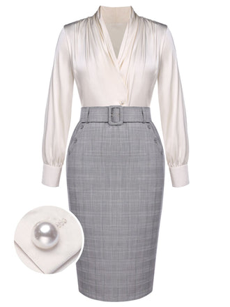 1960s Ivory Solid Blouse Retro | 1960s | vintage skirt, retro style