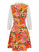 1960s Lapel Flowers Patchwork Dress | 1960s | vintage dress, retro fashion