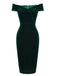 1960s Off Shoulder Velvet Bodycon Dress: timeless style reimagined