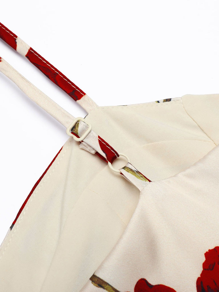 1960s Rose Suspender Pencil Dress: timeless style reimagined