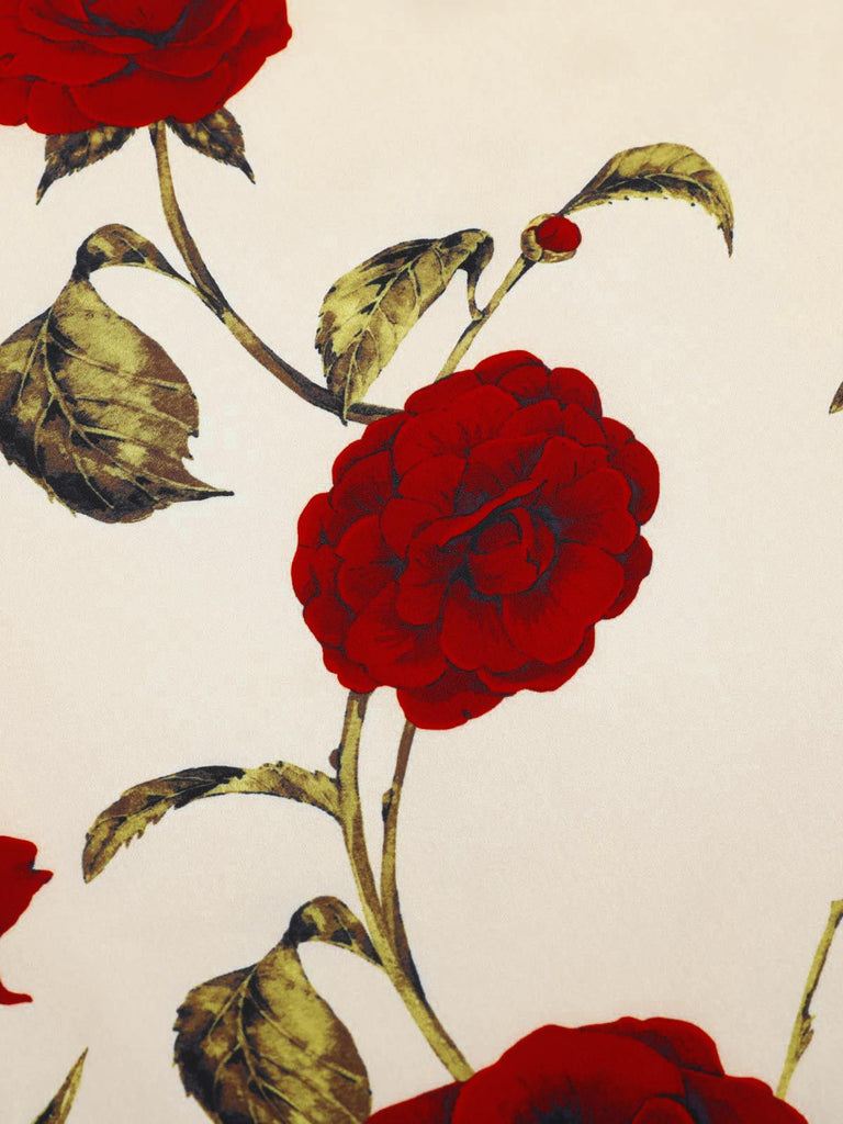 1960s Rose Suspender Pencil Dress: timeless style reimagined