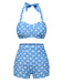 2PCS 1950s Polka Dots Bikini Set