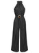 1950s Polka Dot Belt Jumpsuit