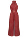1950s Polka Dot Belt Jumpsuit