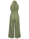 1950s Polka Dot Belt Jumpsuit