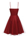 1950s Spaghetti Lace Bow Swing Dress