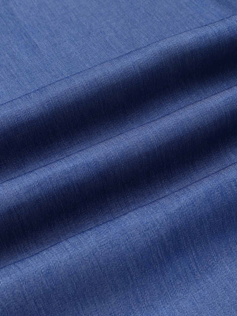 Blue 1930s Button Halter Solid Jumpsuit