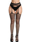 Black Lace Hollow Stockings