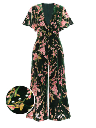 1930s Polka Dot Patchwork Button Jumpsuit – Retro Stage - Chic Vintage ...