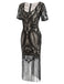 [US Warehouse] Black 1920s Fringe Lace Flapper Dress