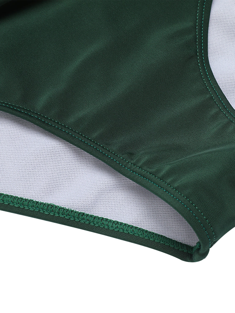 2PCS 1950s Cherry Spaghetti Strap Bikini Set - vintage fashion, retro style