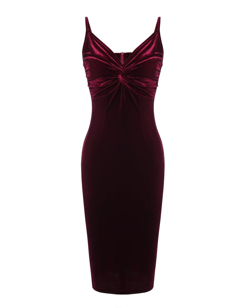 2PCS 1960s Velvet Bodycon Dress | 1960s | vintage dress, retro fashion