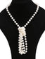 [US Warehouse] White 1920s Pearl Flapper Necklace