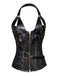 Steampunk Halter Leather Gothic Corset