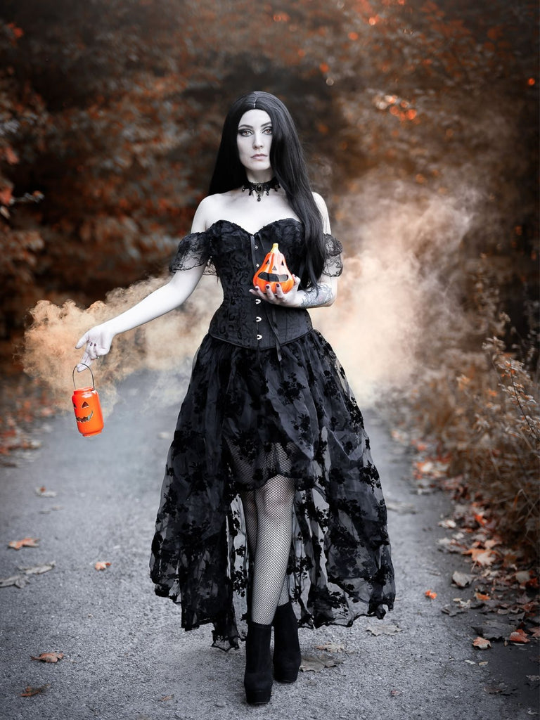 Halloween Steampunk Lace Gothic Corset